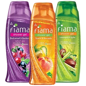 Fiama Shower Gel - Blackcurrant & Bearberry, Peach & Avocado, Lemongrass & Jojoba,