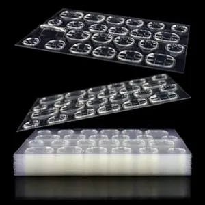 FavHome Nail Adhesive Tabs: 192 Pcs Double Sided Nail Jelly Stickers, Super Sticky, Waterproof & Breathable for Fake Nail Art, Easy to Apply Manicures