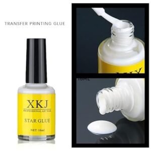 Star Glue for Foil Sticker Nail Transfer Tips Decorations Adhesive White with 10 Rolls Nail Foil Transfer Sticker DIY Holographic Nail Decoration Nail Foil Wraps Decal for Fingernails Women set