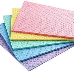 AG E-Com Sponge Wipe Resusable Kitchen Cleaning Sponge- Easy to use, Multi- Color & Biodegradable
